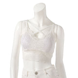 パット入りレースキャミ