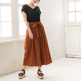 【メール便】フレンチスリーブニットソートップス