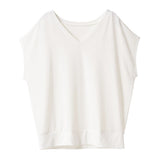 【メール便】フレンチスリーブニットソートップス