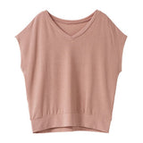 【メール便】フレンチスリーブニットソートップス