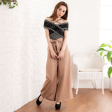 【メール便】レース挟みクロスデザインオフショル半袖カットソー