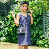 ノースリーブレース切替ワンピース