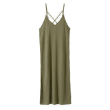 【メール便】カシュクールorフロントクロスカットキャミワンピース