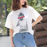ビッグシルエットプリントゆるTシャツ