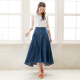 【メール便】袖チュールストライプリブトップス