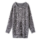 ケーブルチュニックニットトップス