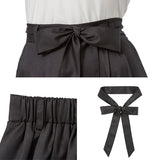 【メール便】裾レースバイカラーワイドパンツ