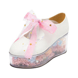 オリジナル  マーメイドクリアヒールパンプス