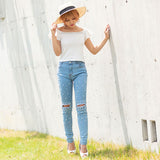 【メール便】ビジュー付フリル袖トップス