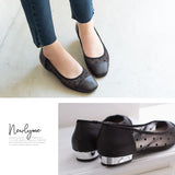 ドットチュールポイントパンプス