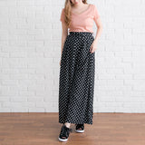 【メール便】ハートネックリブ半袖トップス