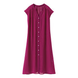 バックプリーツマキシワンピース