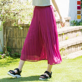 プリーツワイドパンツ