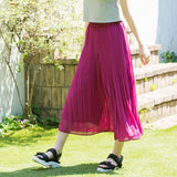 プリーツワイドパンツ