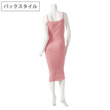 リングジップピタピタニットキャミワンピース