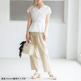 【メール便】バックボタンカシュクールブラウス