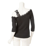 【メール便】前後2wayワンショルスカラップレーストップス