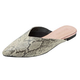 ポインテッドバブーシュフラットパンプス