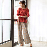 【メール便】バックリボンボリュームブラウス