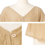 【メール便】バックリボンボリュームブラウス