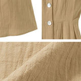 バックリボンフロントボタンノースリワンピース