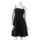 バラモチーフレースフレアベアワンピ