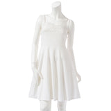 バラモチーフレースフレアベアワンピ