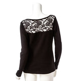 【メール便】選べる2タイプフロントジップバックレース切り替えリブトップス