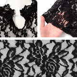 【メール便】選べるネックデザイン総レーストップス