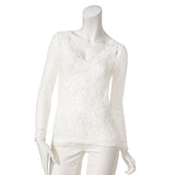 【メール便】選べるネックデザイン総レーストップス