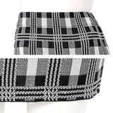 チェック柄ニットタイトミニスカート