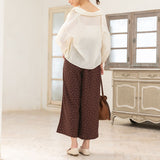 ドットタックワイドパンツ