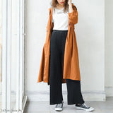 ドロストガウンフードロングコート