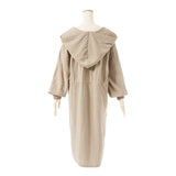 ドロストガウンフードロングコート