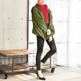 ドルマンパーカーブルゾン