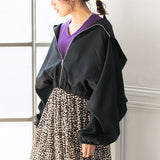 ドルマンパーカーブルゾン