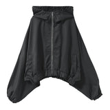 ドルマンパーカーブルゾン