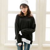 フェイクレイヤードスウェットトップス