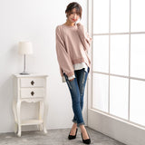 フェイクレイヤードスウェットトップス