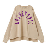 オーバーサイズロゴスウェットトップス