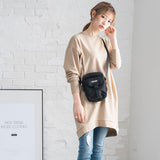 フィッシュテールスウェットチュニックワンピース