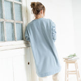 フィッシュテールスウェットチュニックワンピース