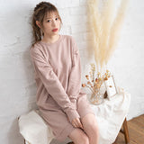 フィッシュテールスウェットチュニックワンピース