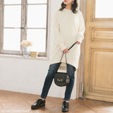 フィッシュテールスウェットチュニックワンピース