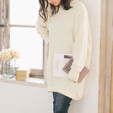 フィッシュテールスウェットチュニックワンピース