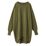 フィッシュテールスウェットチュニックワンピース