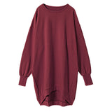 フィッシュテールスウェットチュニックワンピース