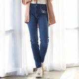 ビジューポケットスキニーデニム