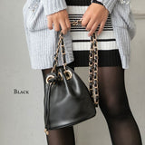 チェーンリング巾着ショルダーバッグ