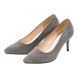 走れる7.5cmピンヒールポインテッドトゥパンプス